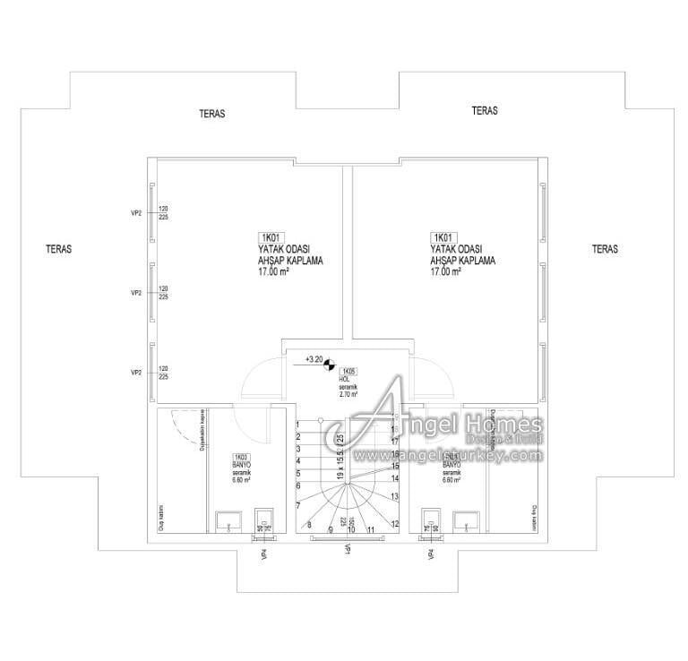 custom build villas for sale in Ovacik