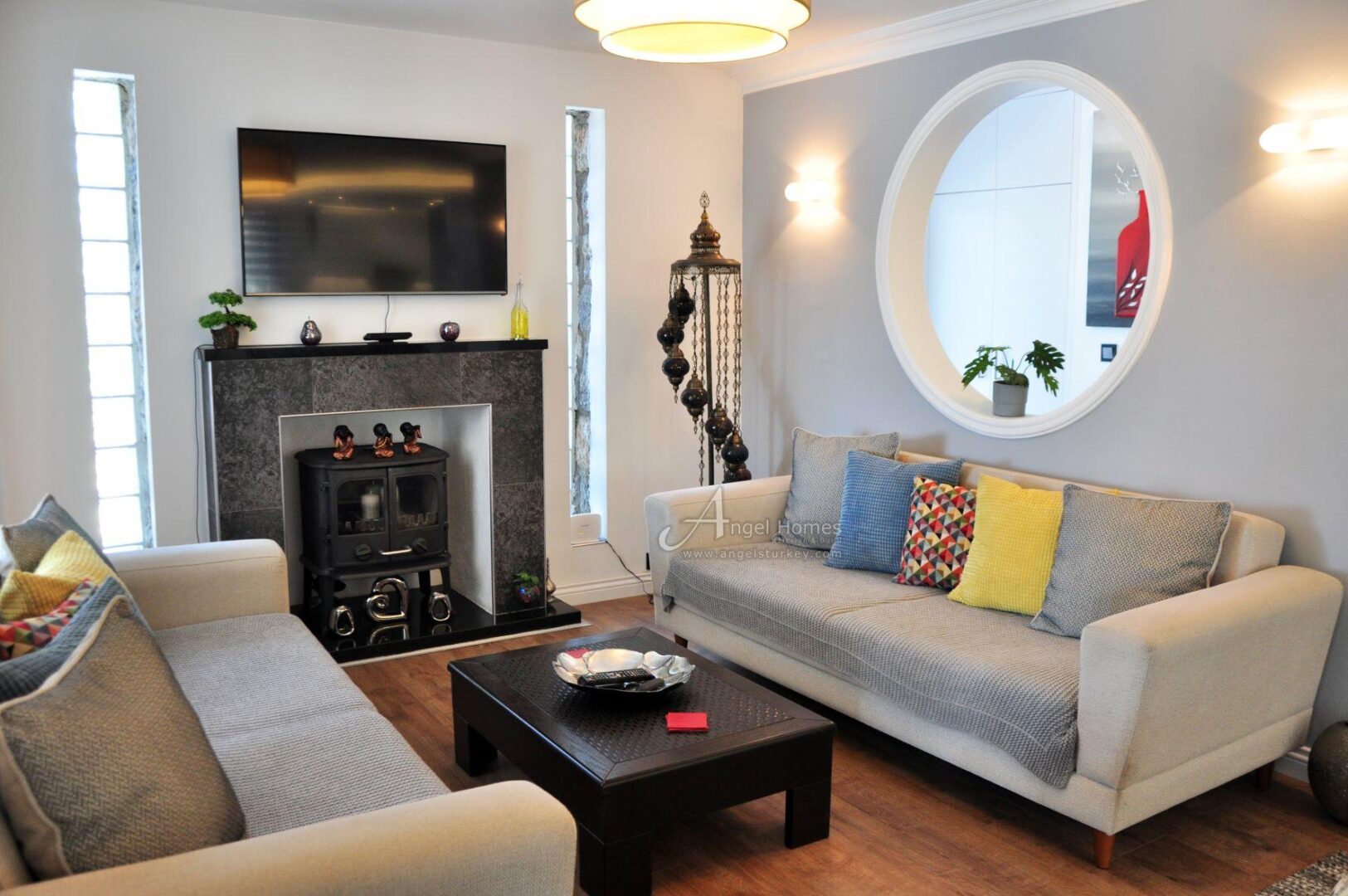 PART STONE BUILT VERY ATTRACTIVE 3 BED VILLA IN OVACIK