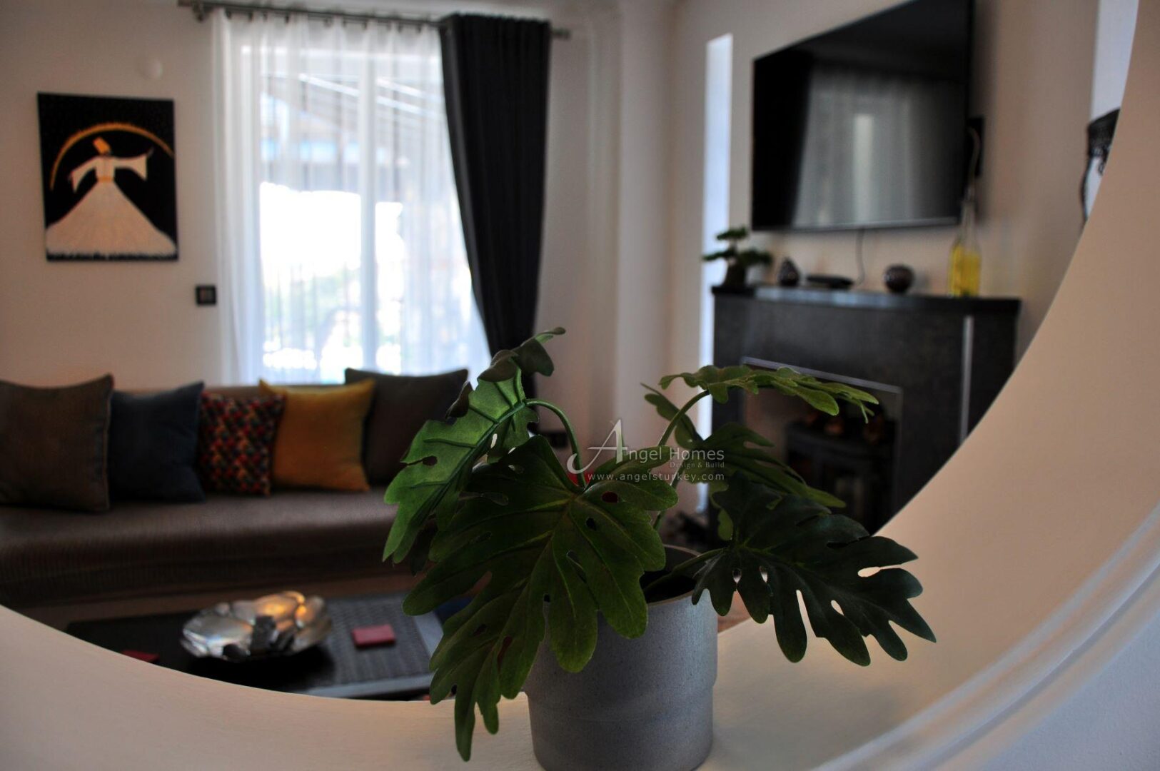 PART STONE BUILT VERY ATTRACTIVE 3 BED VILLA IN OVACIK