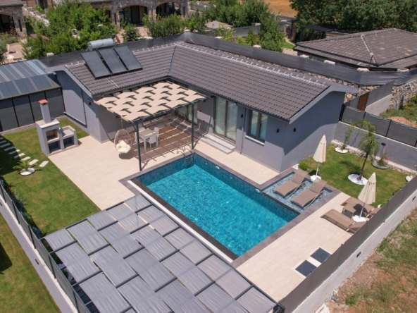furnished villas with a pool in Kayakoy