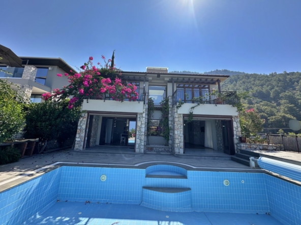 sea view villa for sale in Faralya