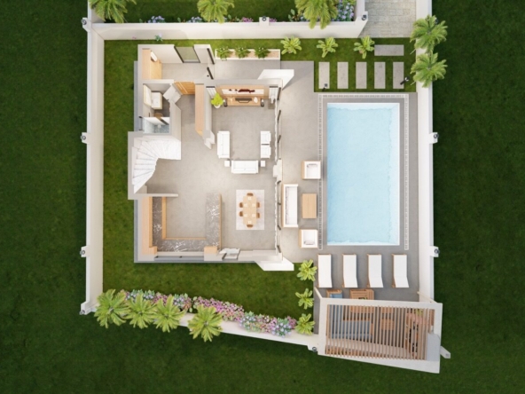 new 3-bed villas for sale in Uzumlu