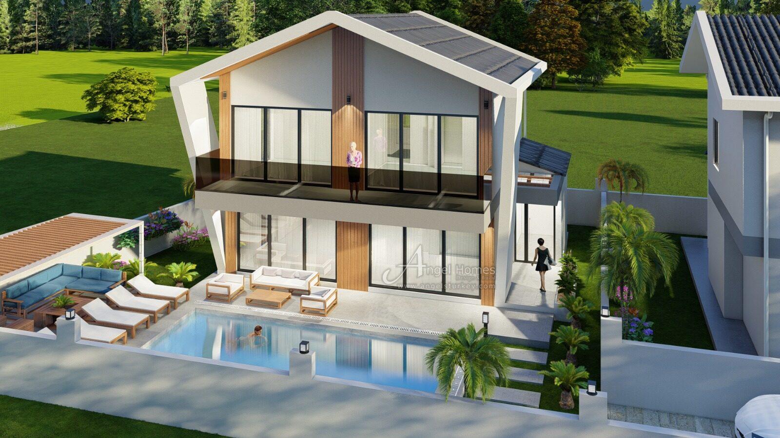 new 3-bed villas for sale in Uzumlu
