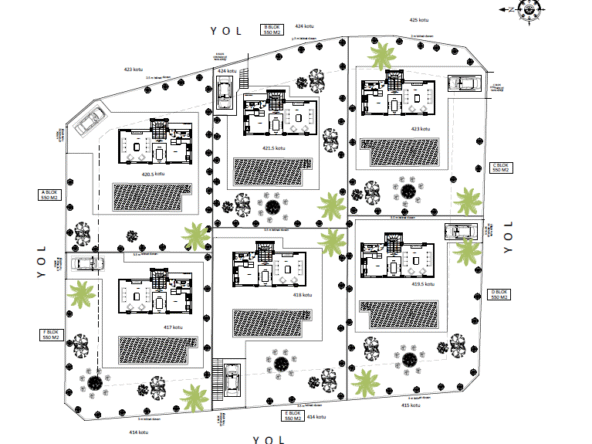 new luxury 4-bed villas for sale in Ovacik