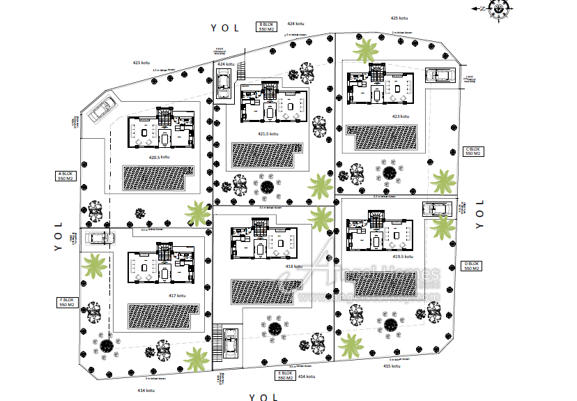 new luxury 4-bed villas for sale in Ovacik