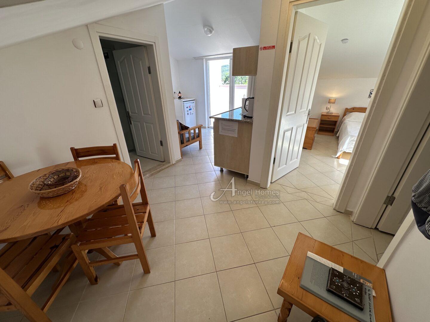 furnished 4-bed apartment in Hisaronu