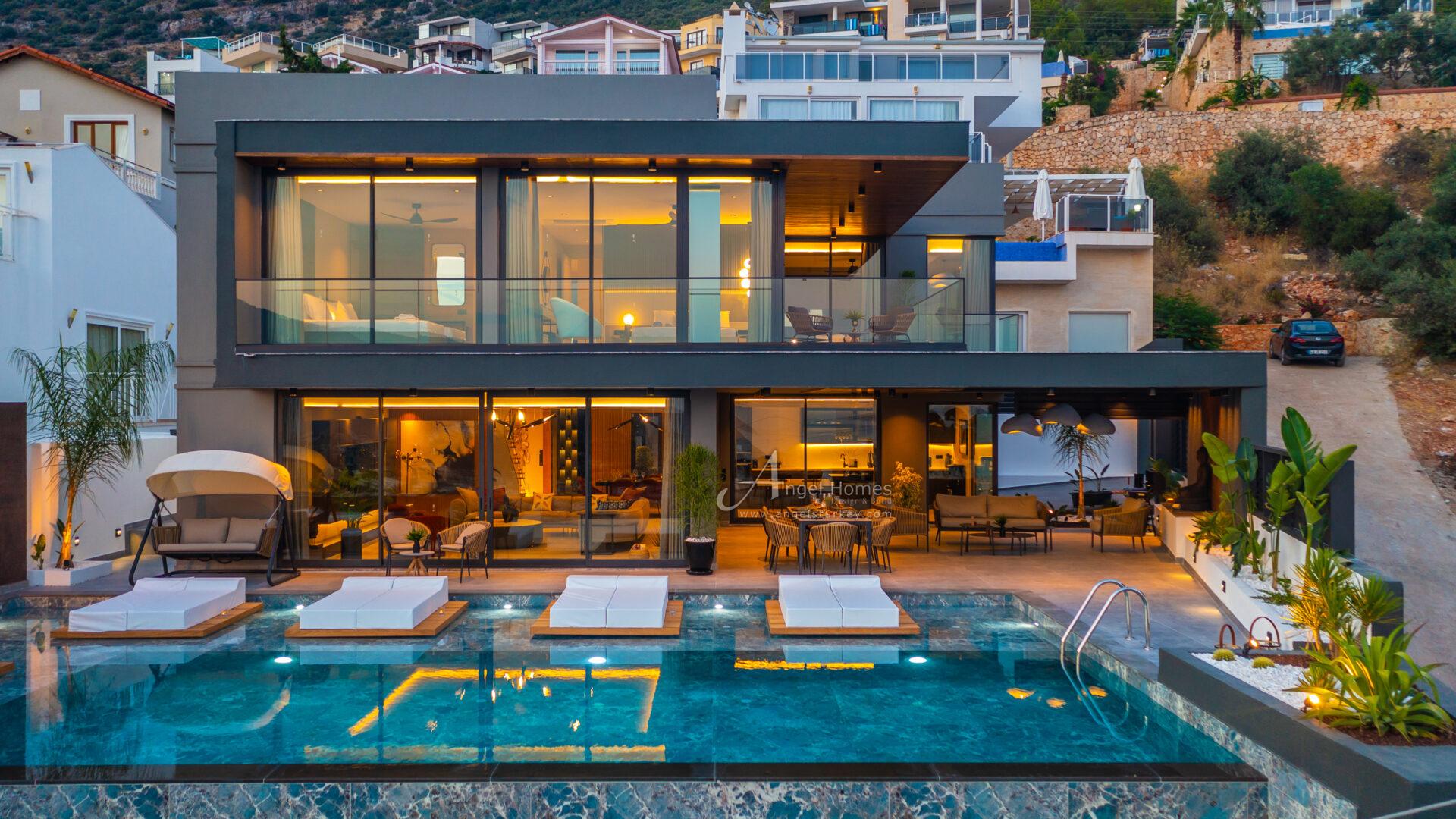 5-bed sea view villa in Kalkan