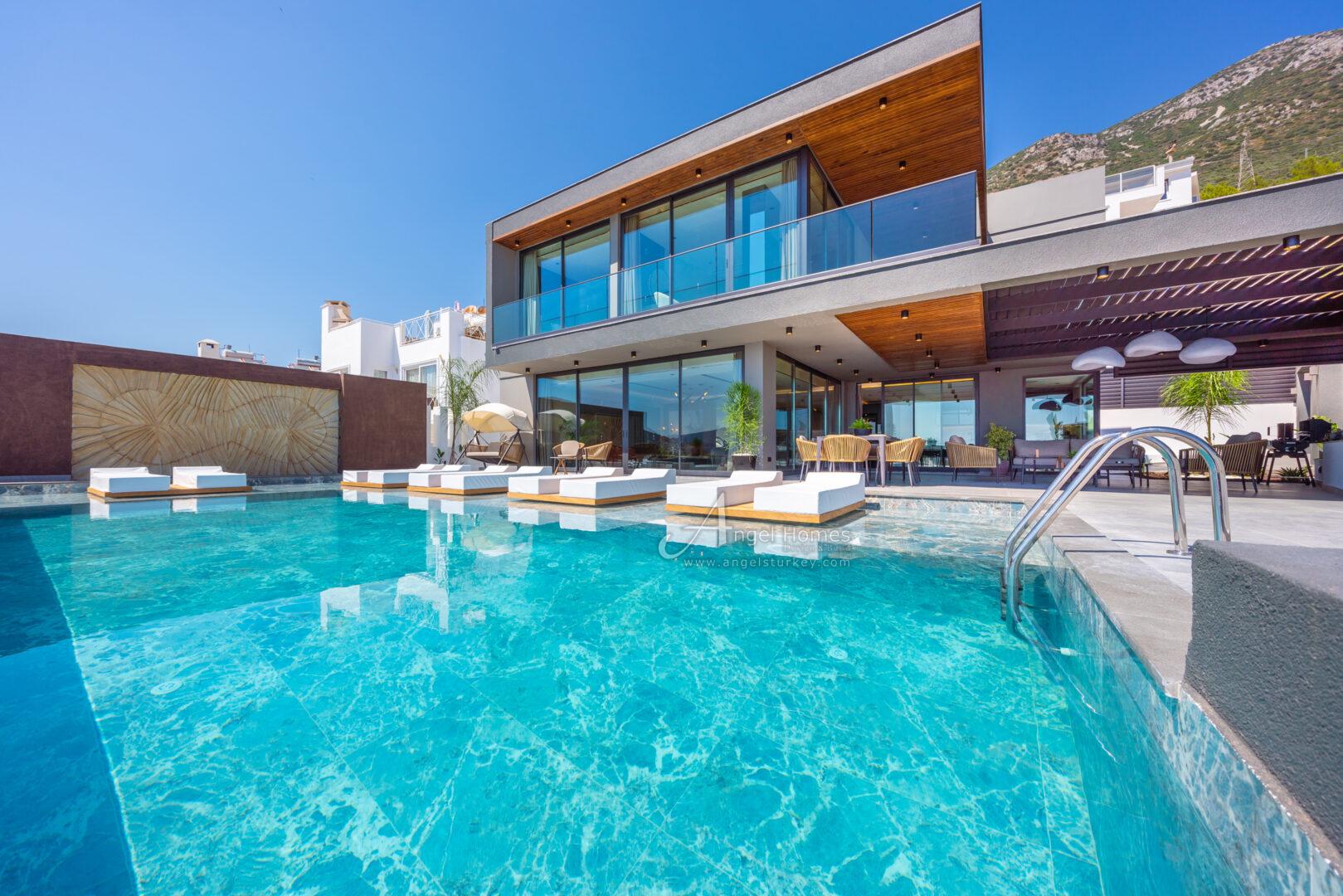 luxury 5-bed sea view villa in Kalkan