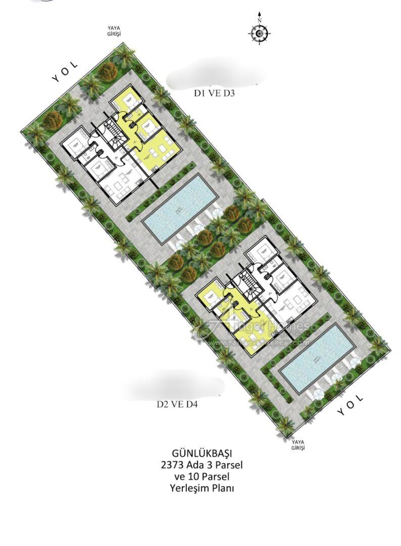 3-bed apartments for sale near Calis