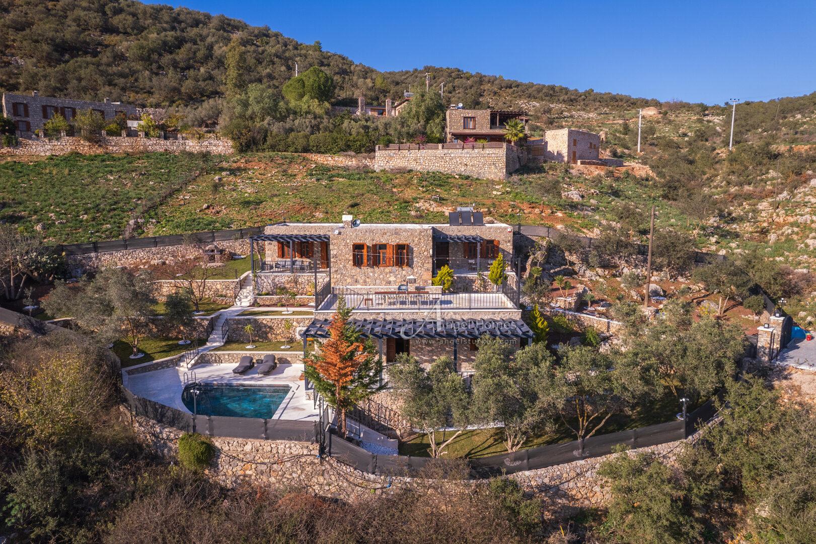 renovated stone houses in Kayakoy