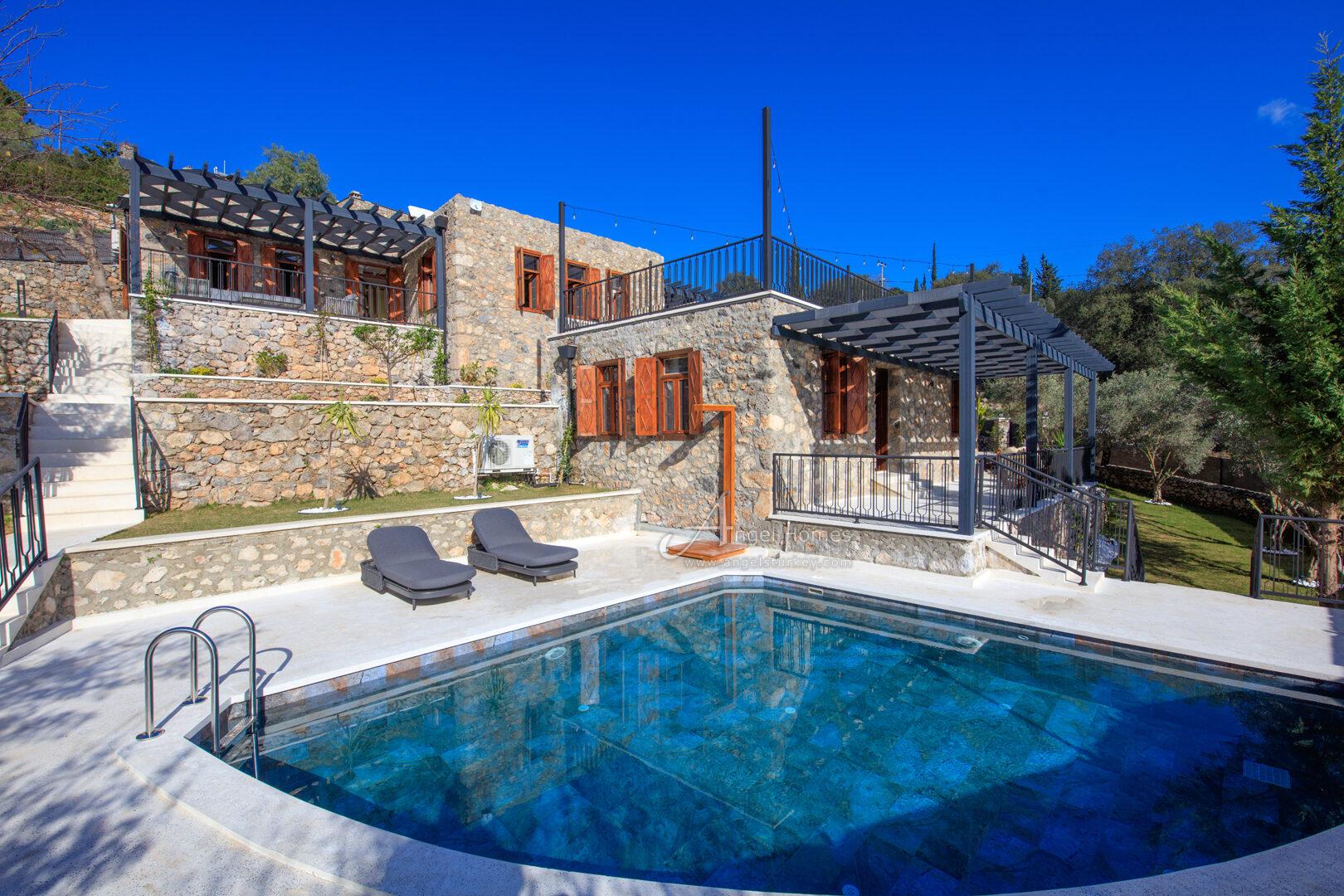 renovated stone houses in Kayakoy