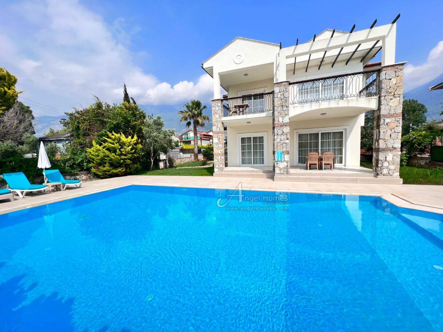 furnished 3-bed detached villa in Hisaronu
