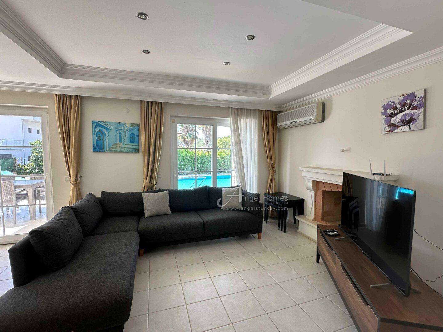 FURNISHED 3-BED DETACHED VILLA IN HISARONU – Private Pool & A Great Location