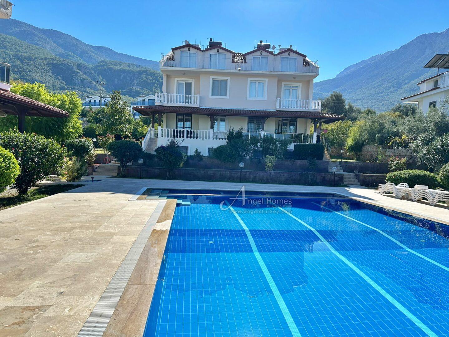 furnished 3-bed duplex in Ovacik