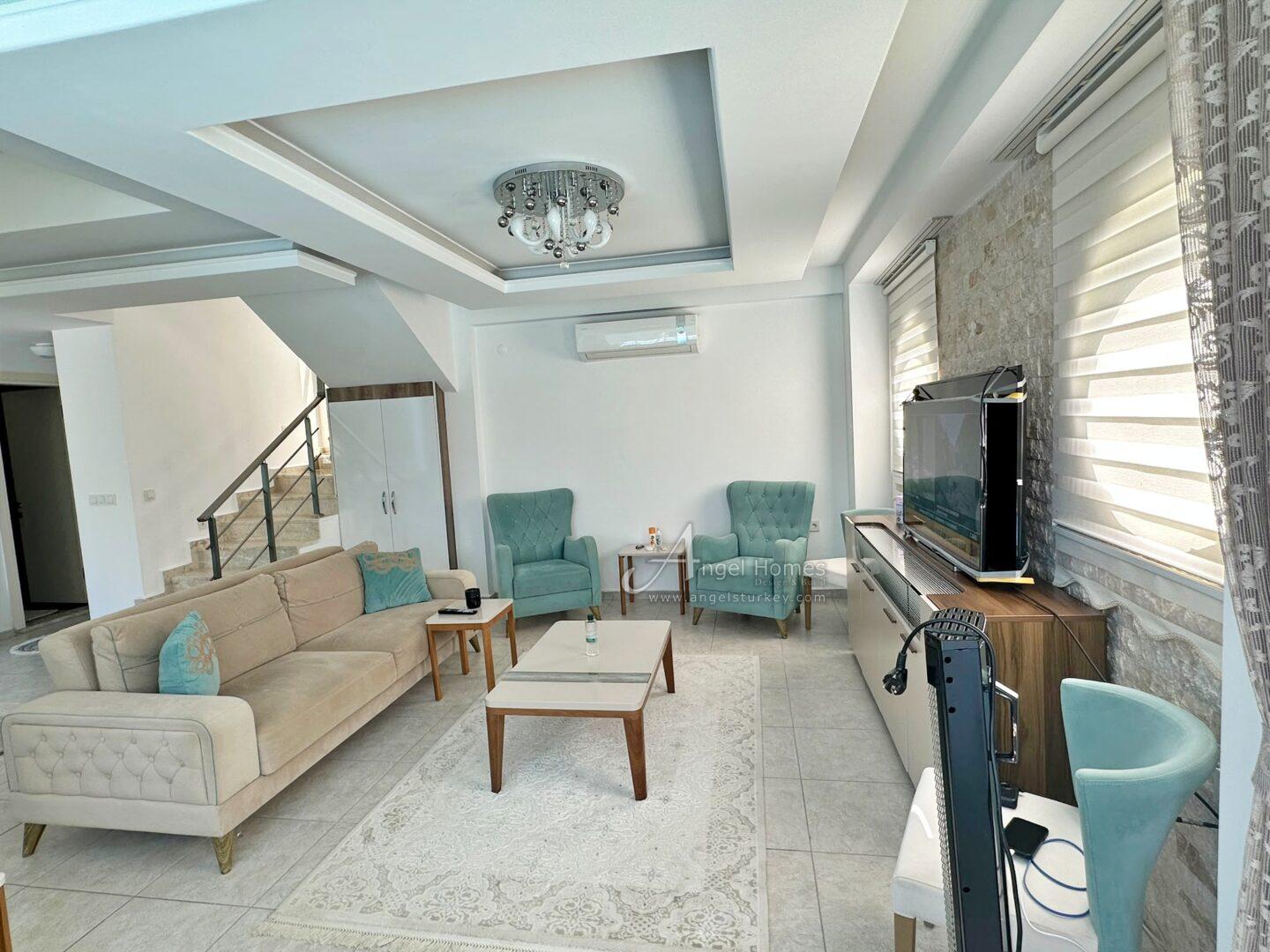 MODERN 4-BED VILLA IN LOWER OVACIK – Furnished, Pool & Parking